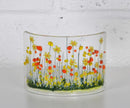 Handmade Fused Glass - Daffodil Curve by Pam Peters Designs