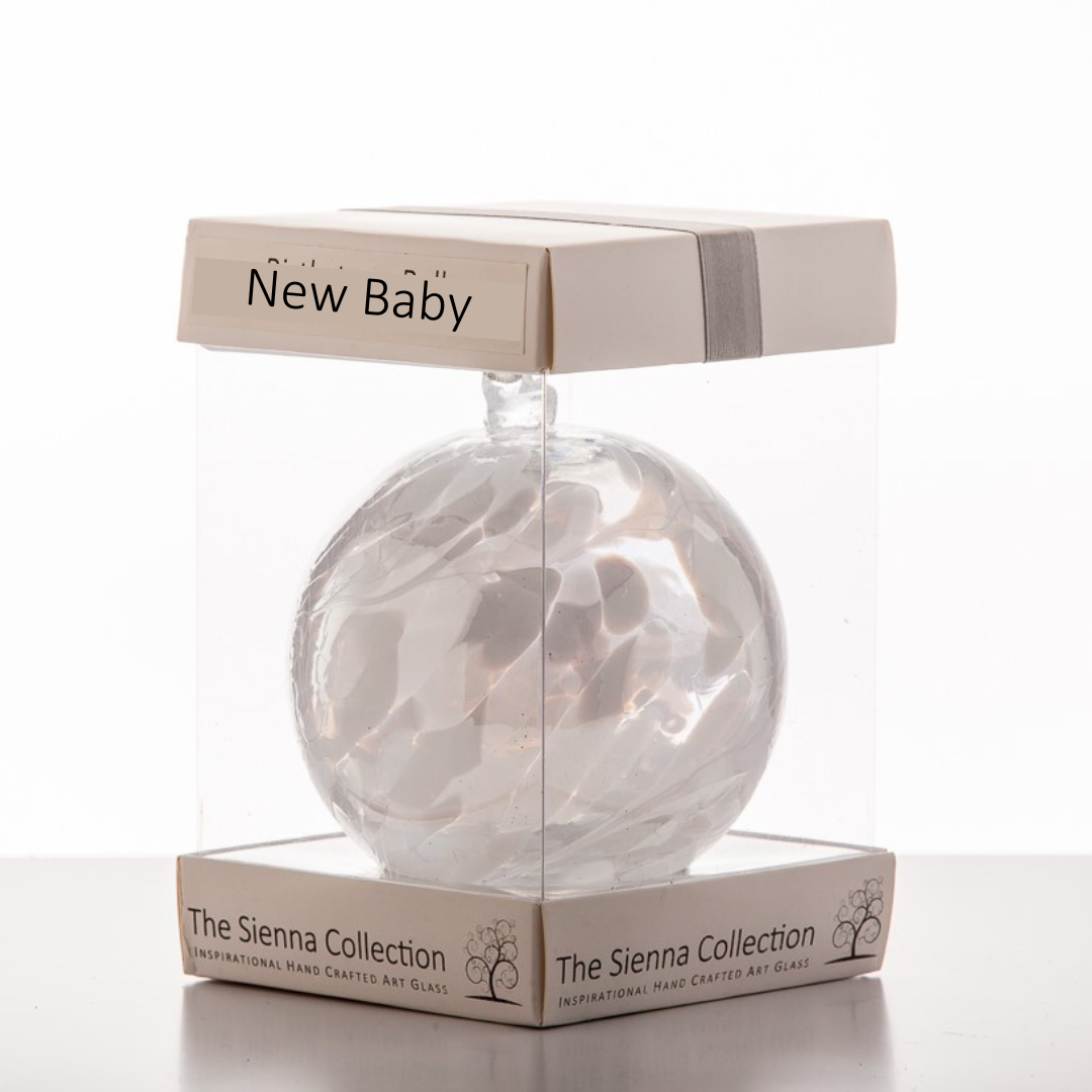 10cm Friendship Ball – New Baby Gift (Handmade Glass Keepsake)