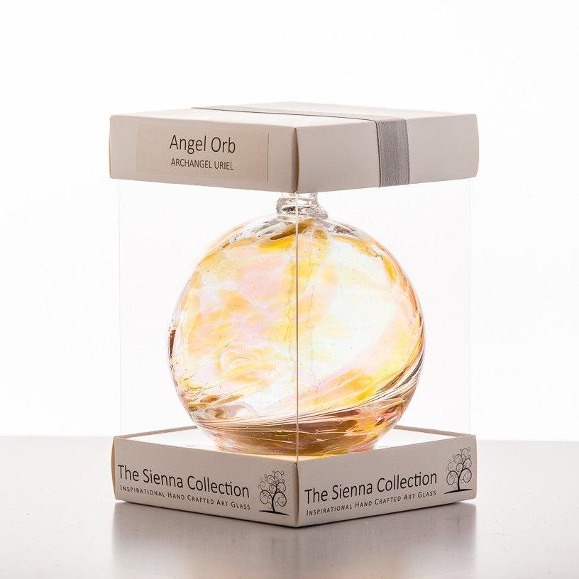 Angel Orb - Archangel Uriel - Amber - Aspire Art Glass