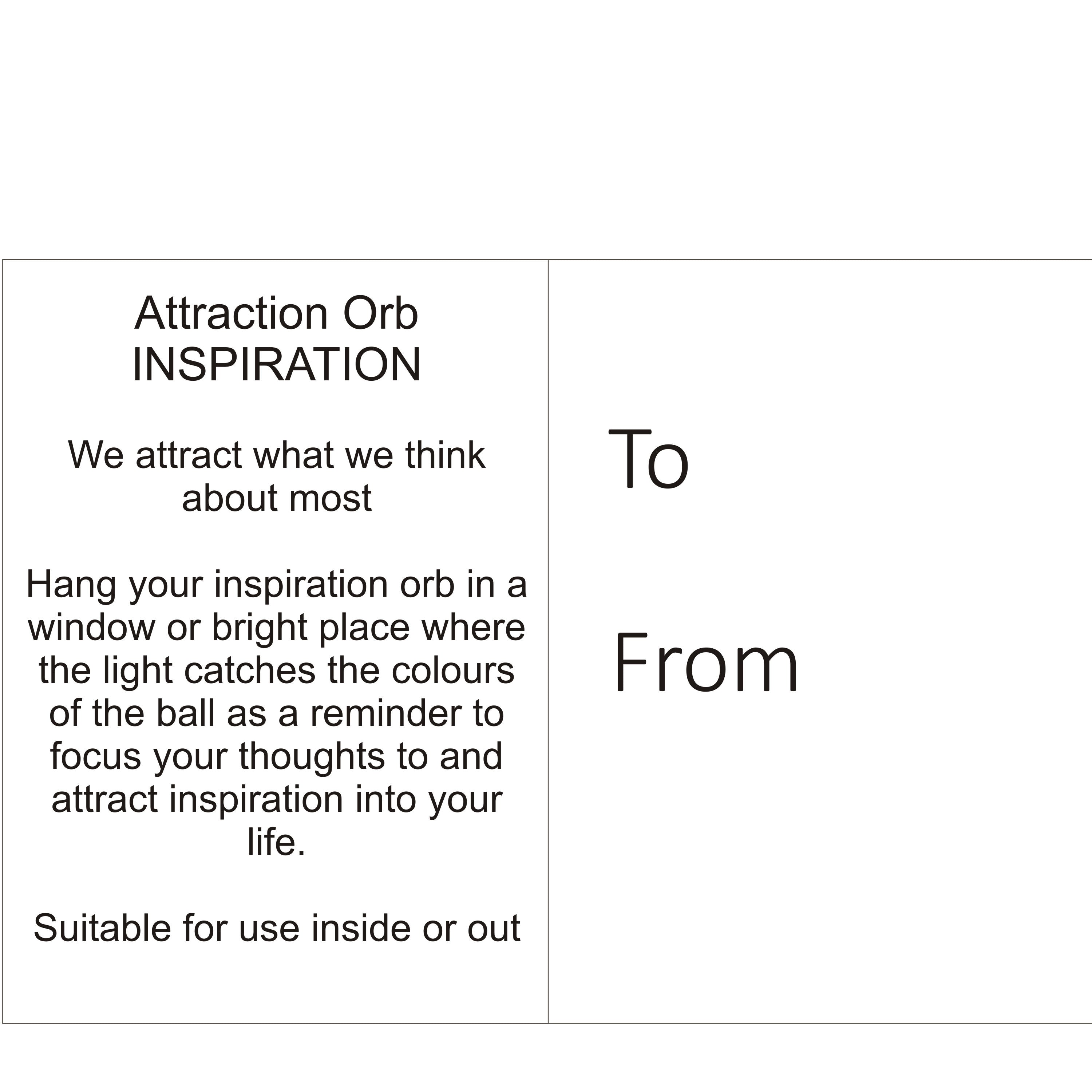 Attraction Orb - Inspiration