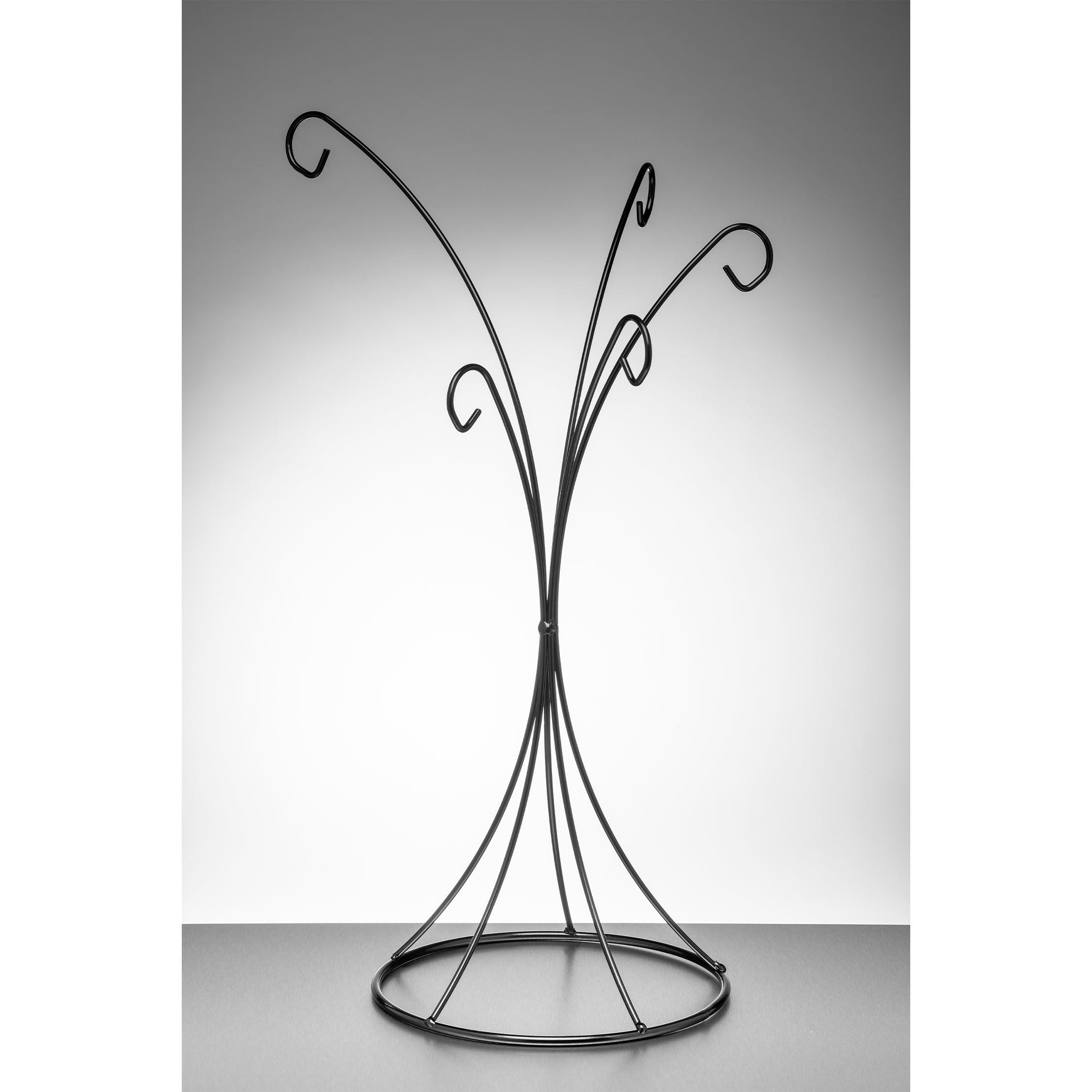 Set Of 4 Silver Ornament Display Stands - 10 Inch Tall With Screw-On Base For Christmas Decor, Terrariums & More - View #2
