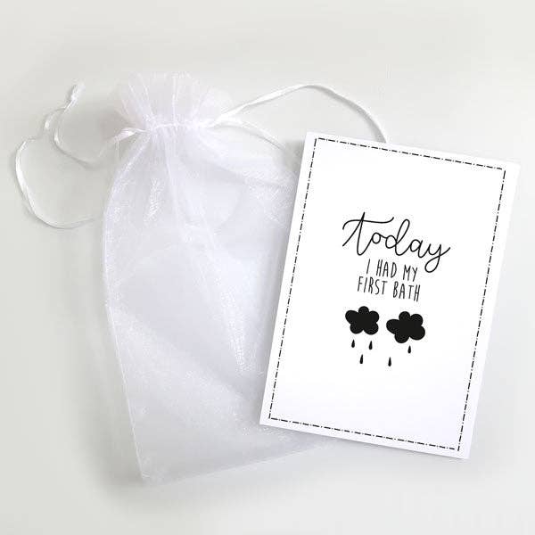 Baby Milestone Cards Phrases - Pack of 12 - The Adventure Begins