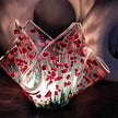 Handmade Fused Glass - Poppy Small Tealight