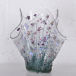 Handmade Fused Glass Large Tealight Holder – Violet Design