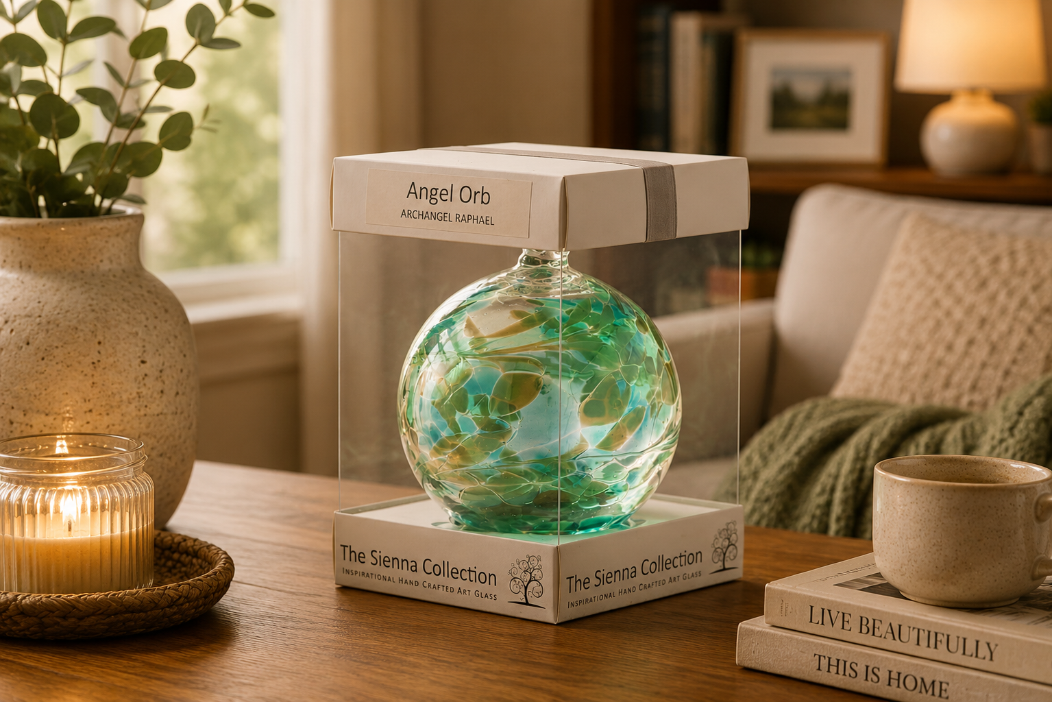 Angel Orb - Archangel Raphael -  Emerald