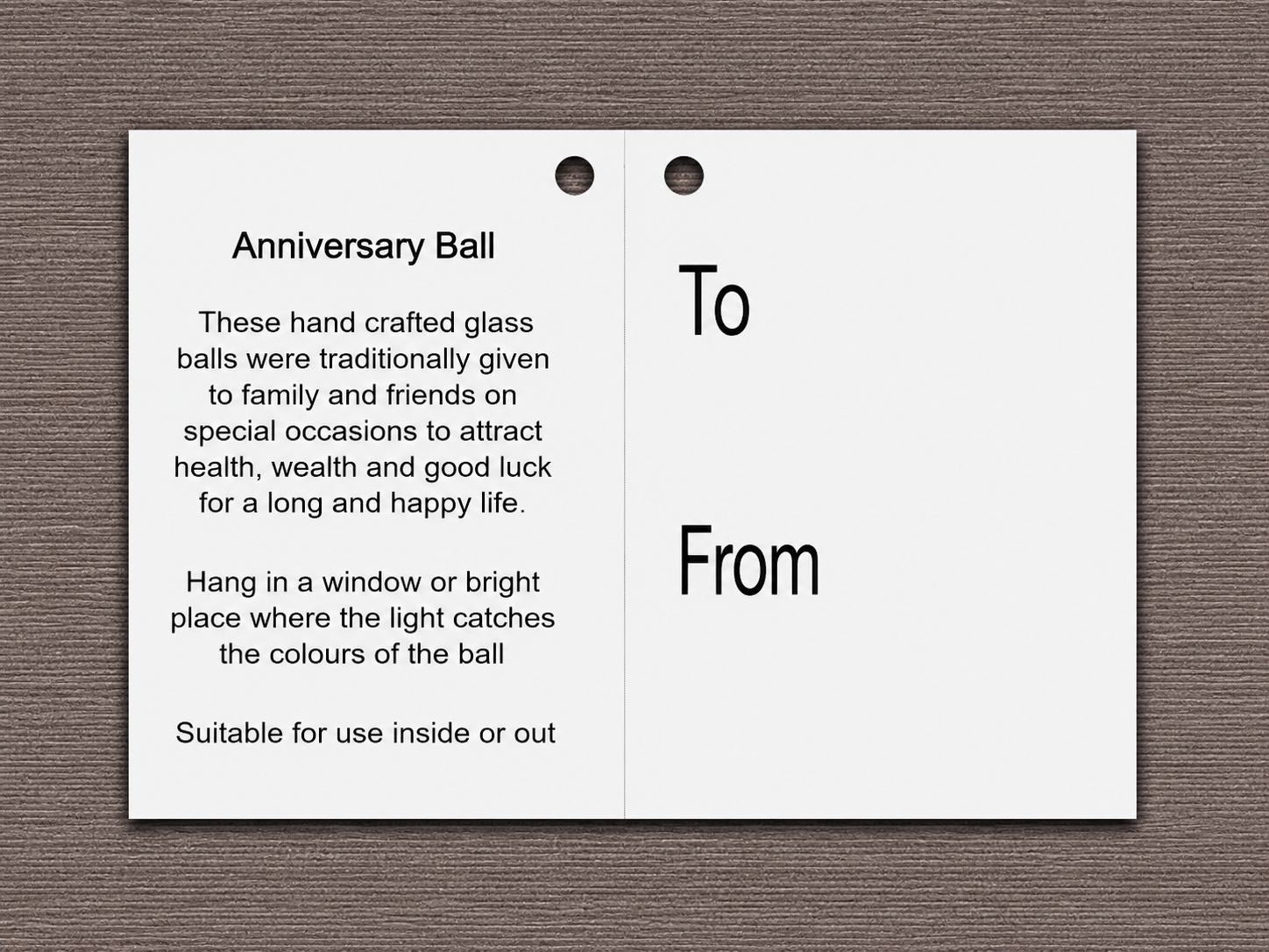 Anniversary Gift Friendship Ball - Pastel Silver