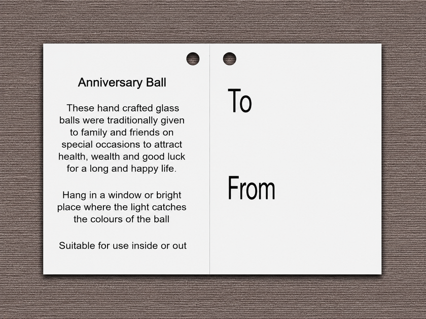 Anniversary Gift Friendship Ball - Pastel Silver