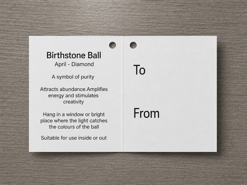 Birthstone Ball - April - Diamond