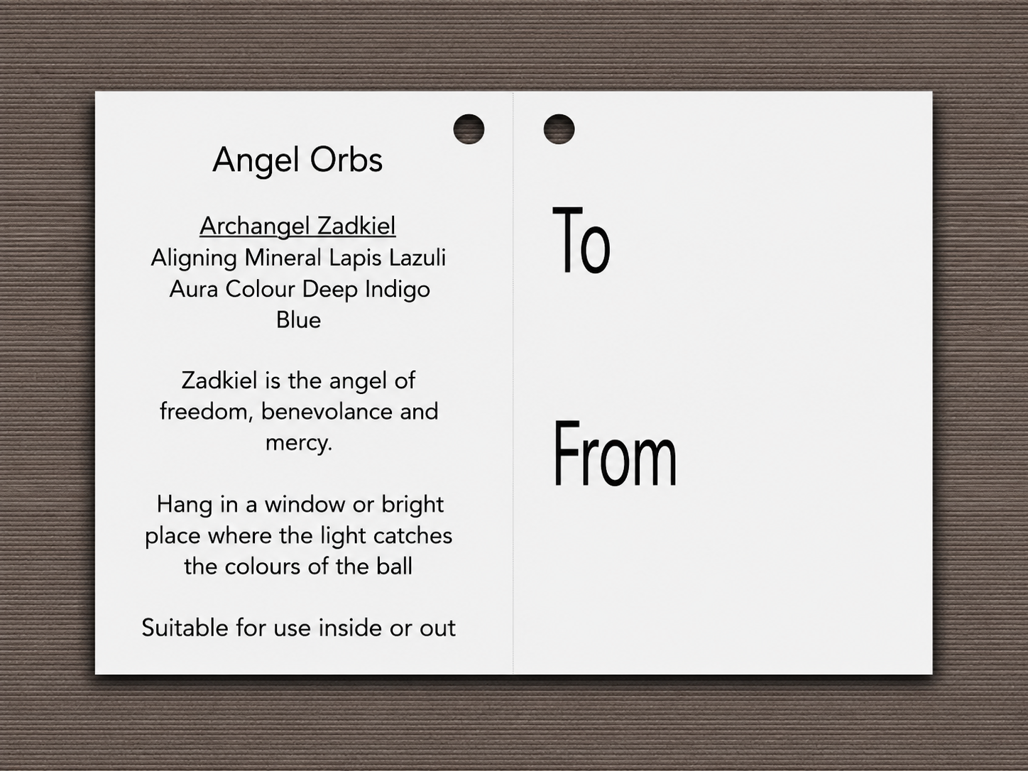 Angel Orb - Archangel Zadkiel - Lapis Lazuli