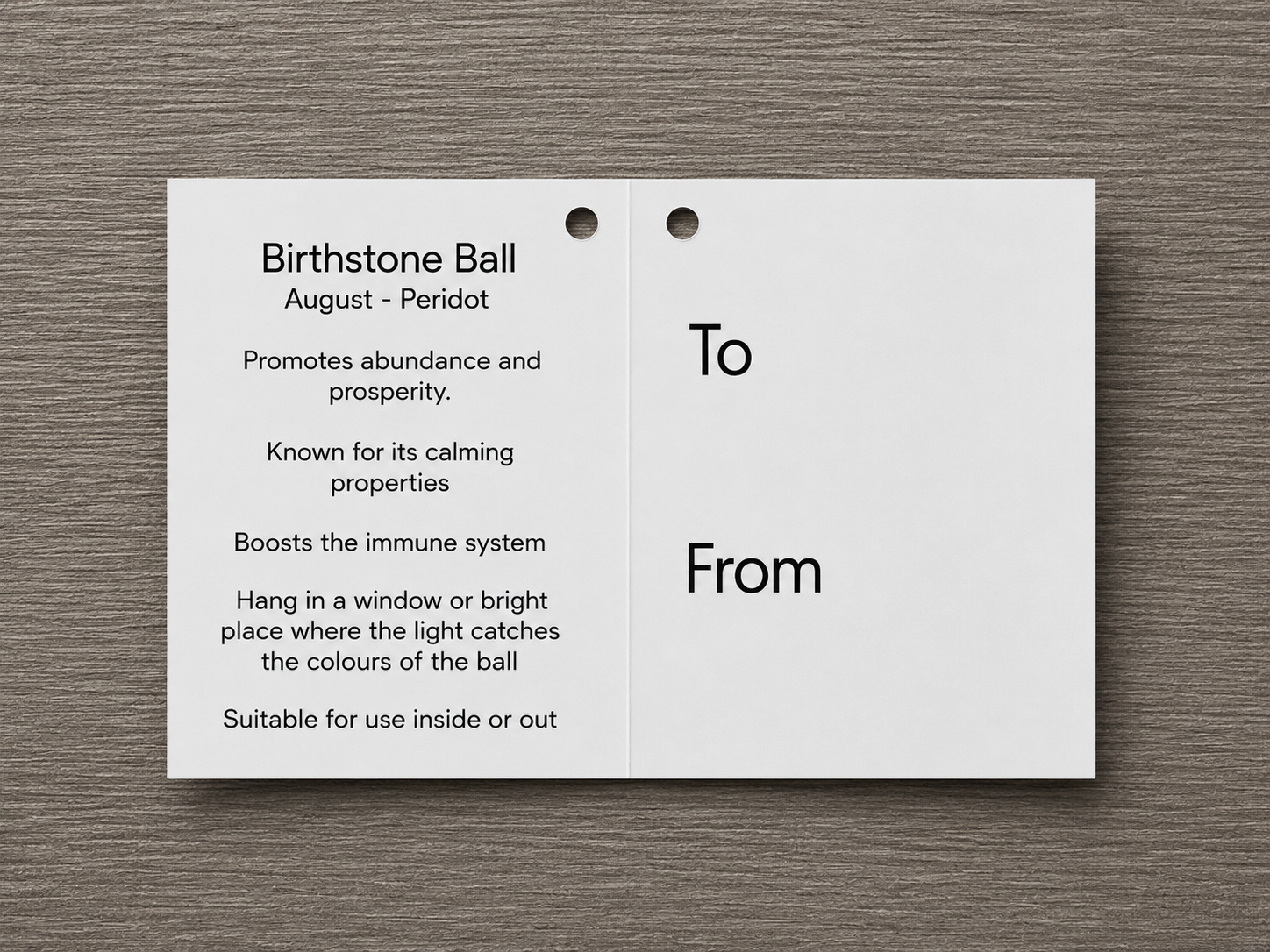 Birthstone Ball - August - Peridot