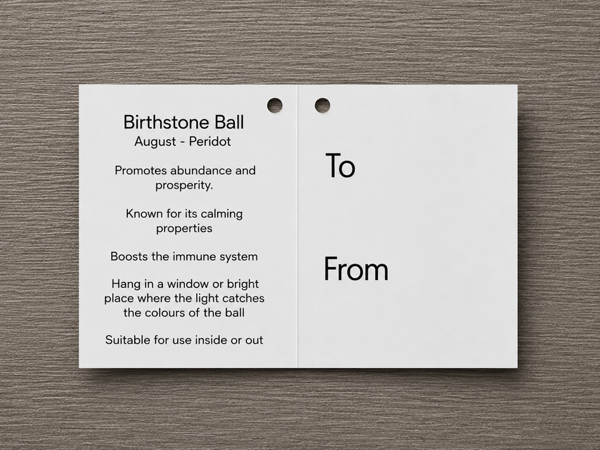 Birthstone Ball - August - Peridot