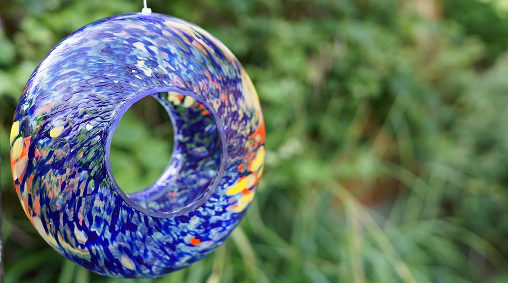 Hanging Bird Feeder - Blue