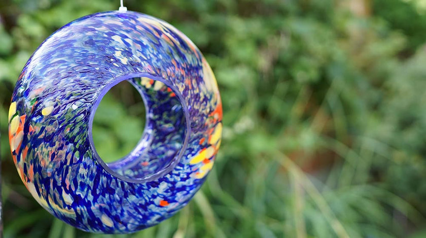 Hanging Bird Feeder - Blue