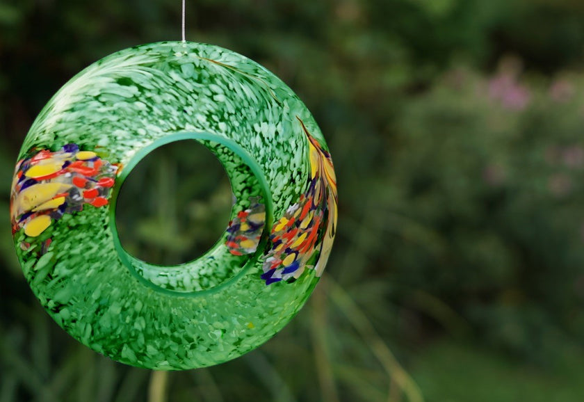 Hanging Bird Feeder - Green
