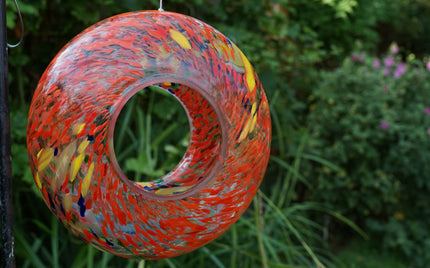 Hanging Bird Feeder - Red