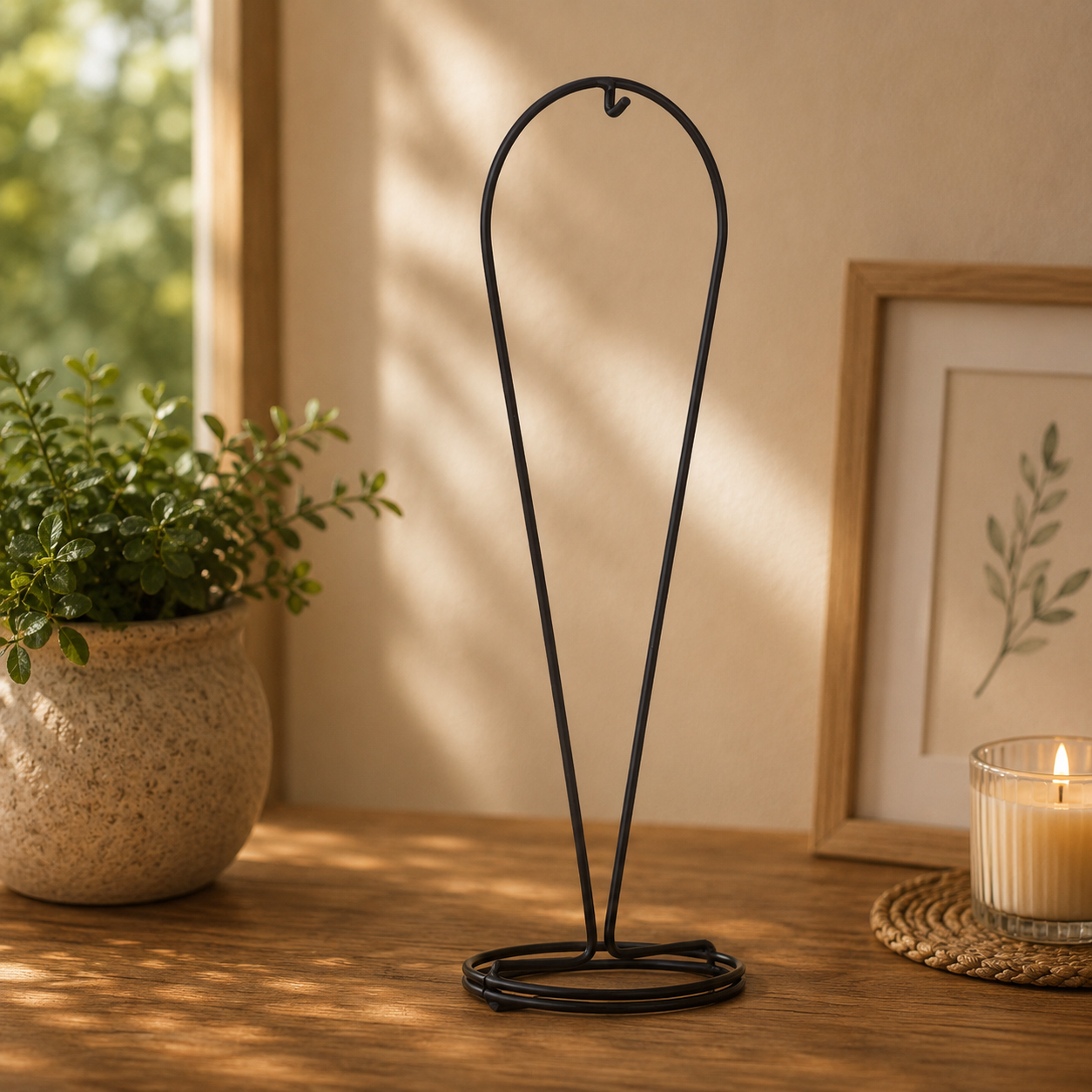 Black Droplet Display Stand – Fits Droplets Only (Elegant Glass Display)