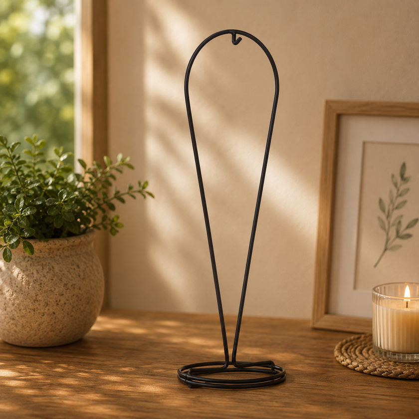 Black Droplet Display Stand – Fits Droplets Only (Elegant Glass Display)
