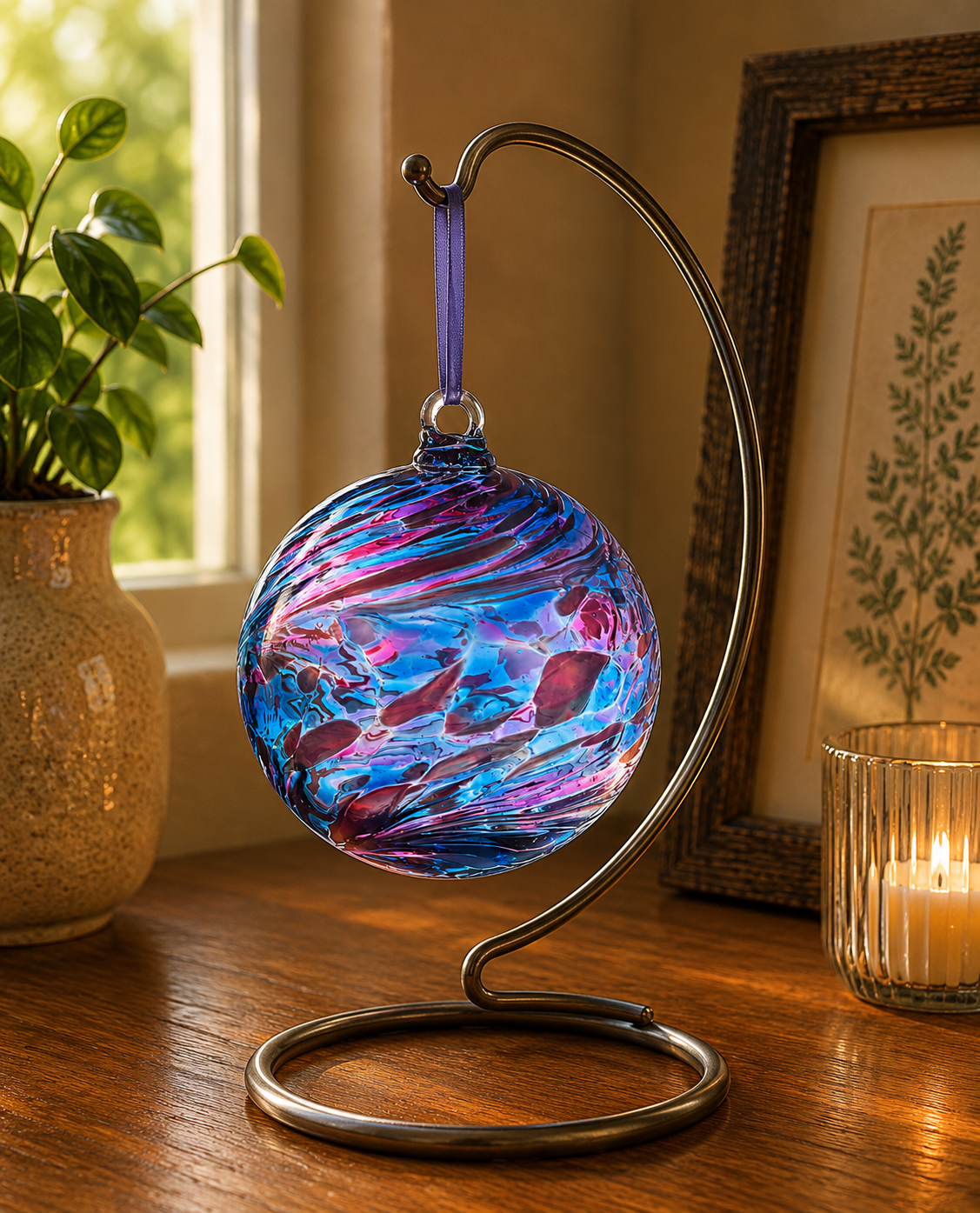 8cm Friendship Ball - Blue & Pink