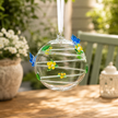 10cm Glass Globe – Wildlife Collection – Butterfly (Handcrafted Glass Ornament)