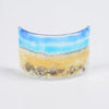 Handmade Fused Glass - Beach  Curve by Pam Peters Designs