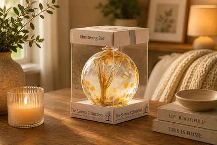 Pastel Gold Christening - 10cm Spirit Ball
