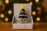 Mini Glass Christmas Tree Figurine