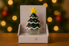 Mini Glass Christmas Tree Figurine