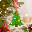 Handmade Fused Glass Christmas Tree Decoration : Small