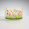 Handmade Fused Glass - Daffodil Curve by Pam Peters Designs