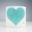 Glass Curve – Heart Shape in Jade (Handmade Decorative Ornament)