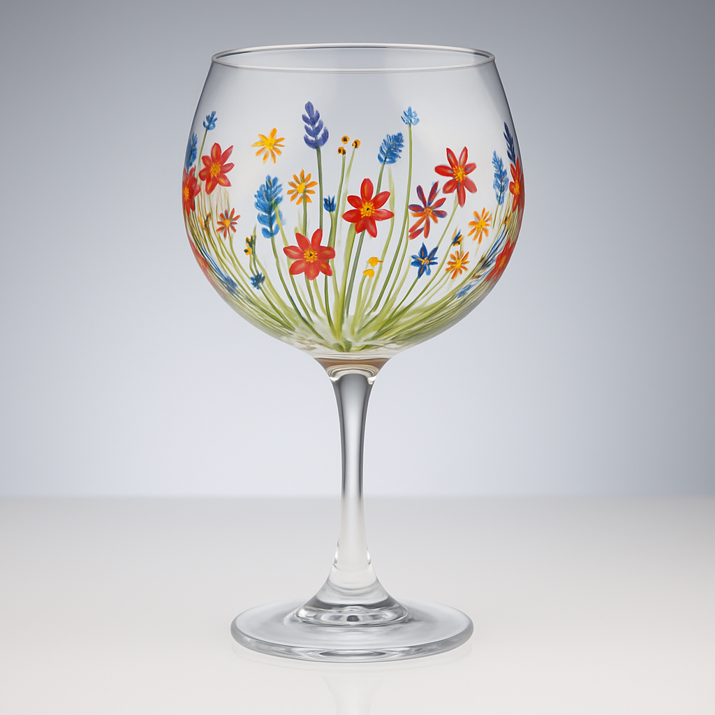 My Favourite Glass Daisy Meadow Gin Glass