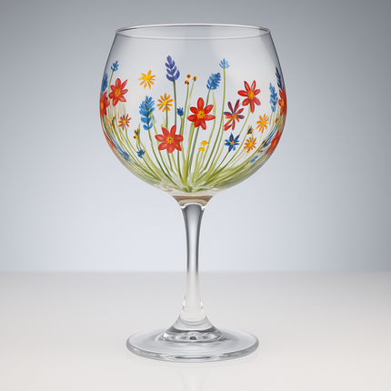 My Favourite Glass Daisy Meadow Gin Glass