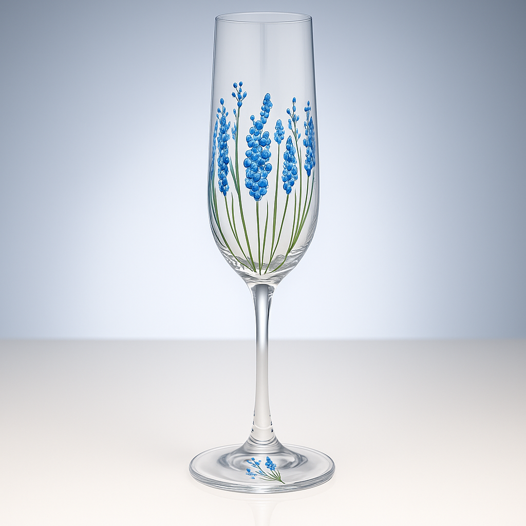 My Favourite Glass Delph Flute