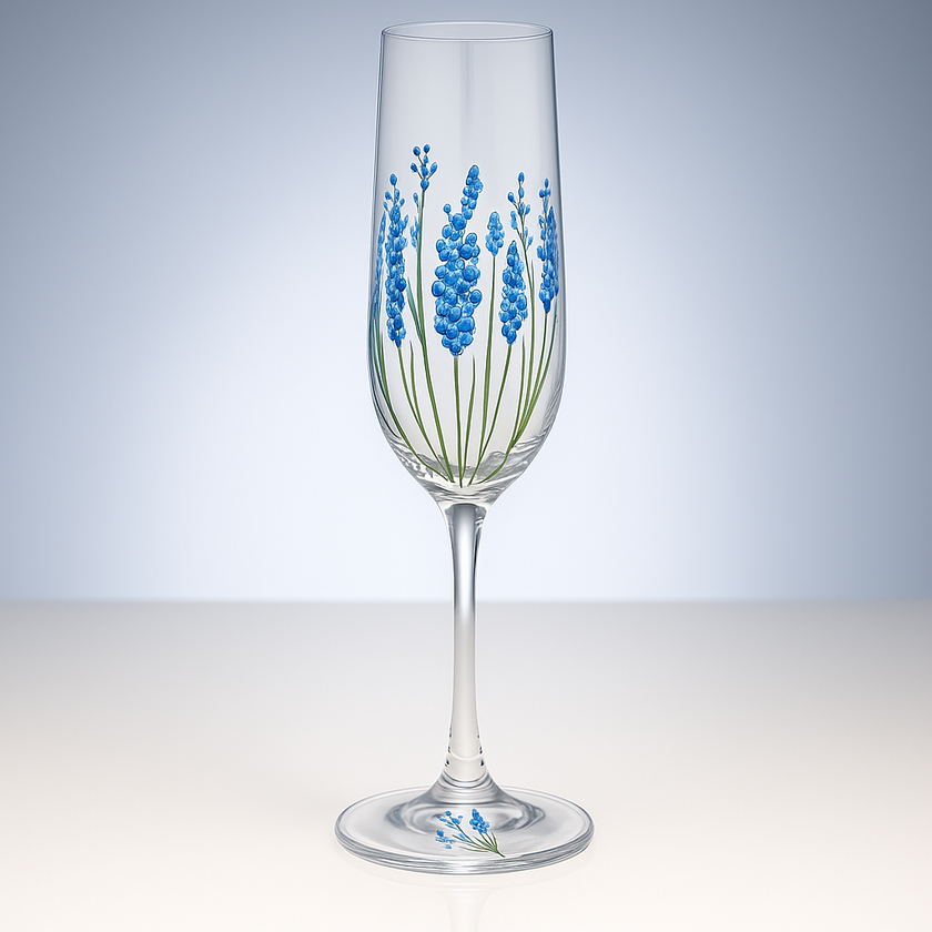 My Favourite Glass Delph Flute