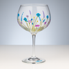 Handpainted Gin Glass - Lavender Meadow