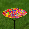 Multi Glass Bird Bath – Handcrafted Garden Ornament & Summer Gift