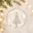 Glass Christmas Tree Bauble Decoration | Hanging Ornament