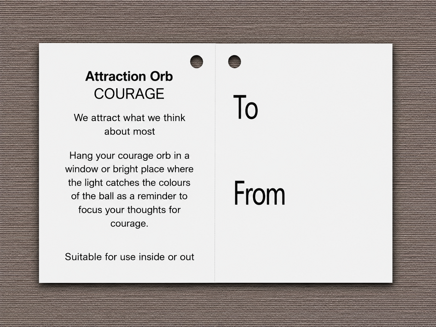 Attraction Orb - Courage