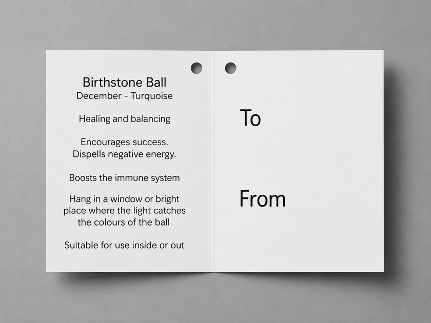 Birthstone Ball - December - Turquoise