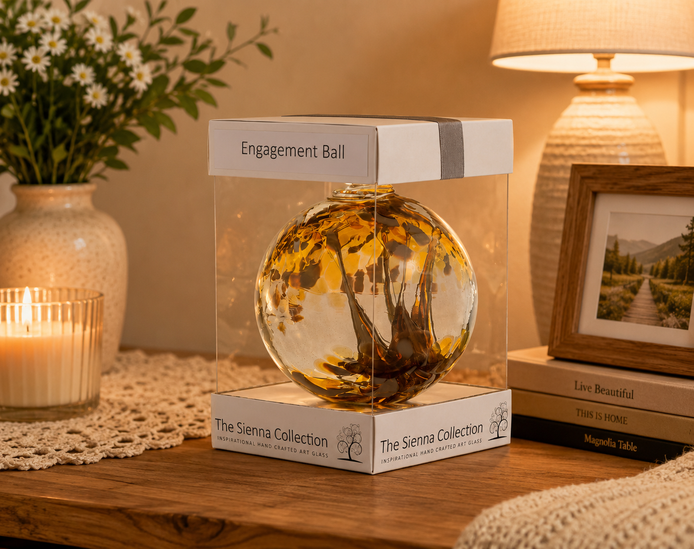 Engagement Gift Spirit Ball - Pastel Gold