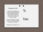 Engagement Gift Friendship Ball - Pastel White