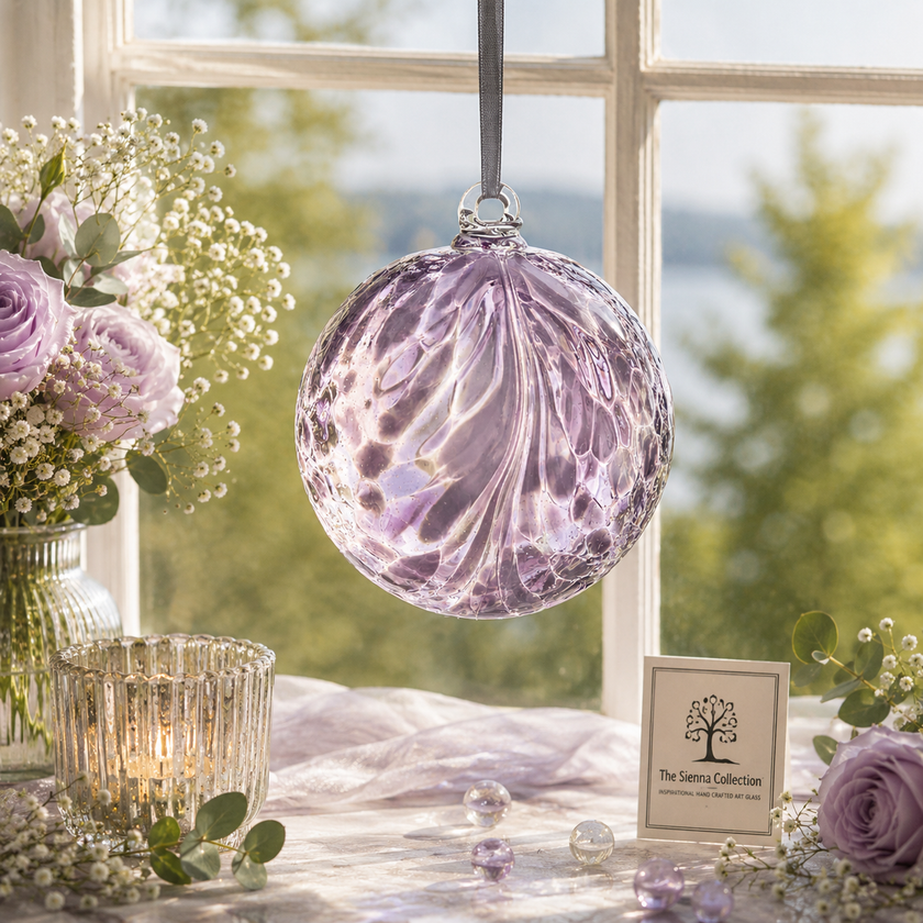 10cm Friendship Ball – Feather Violet