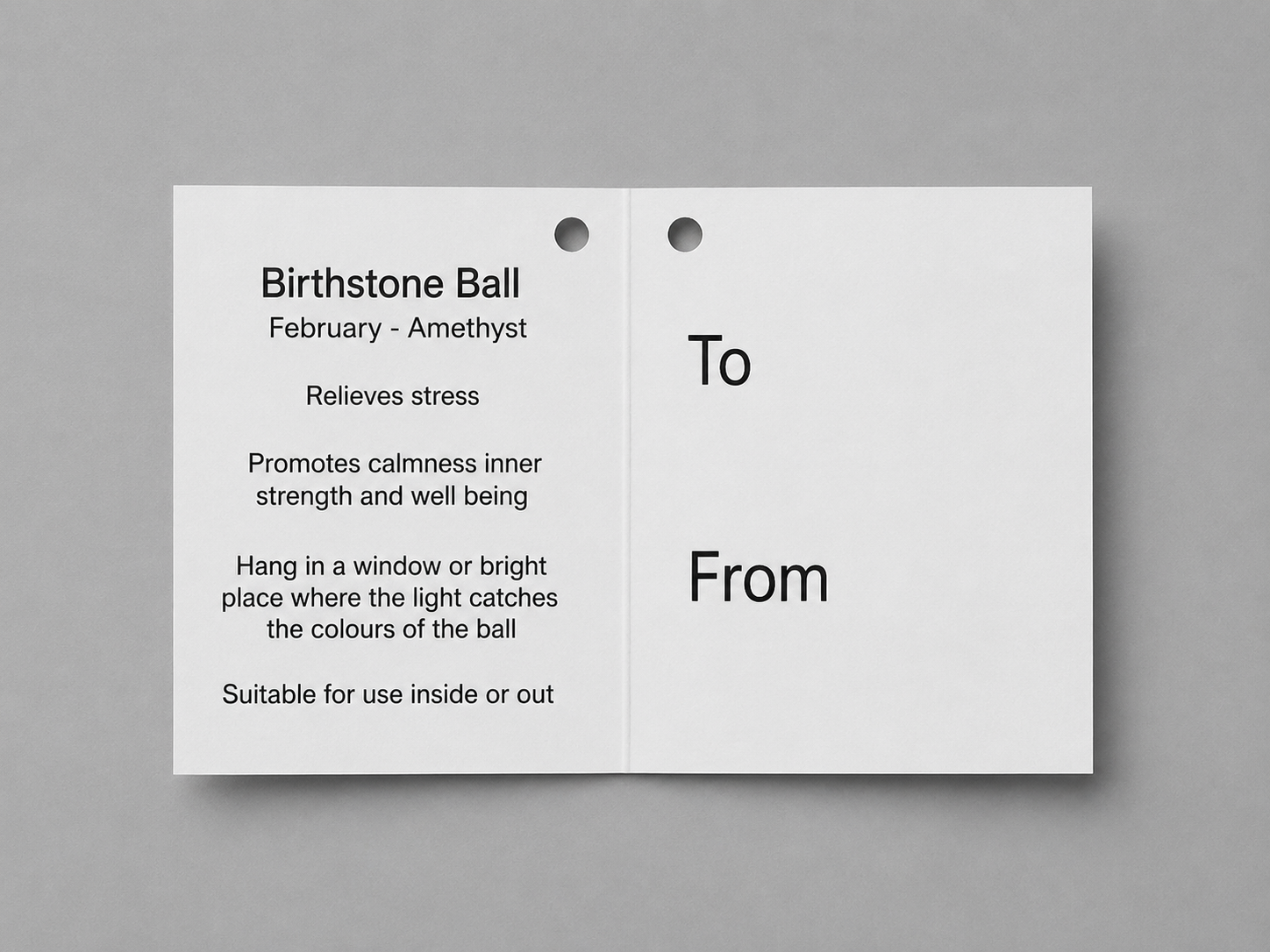 Birthstone Ball - February - Amethyst
