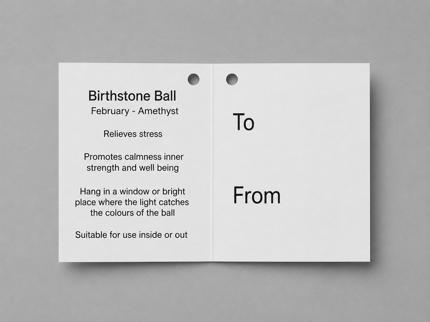 Birthstone Ball - February - Amethyst