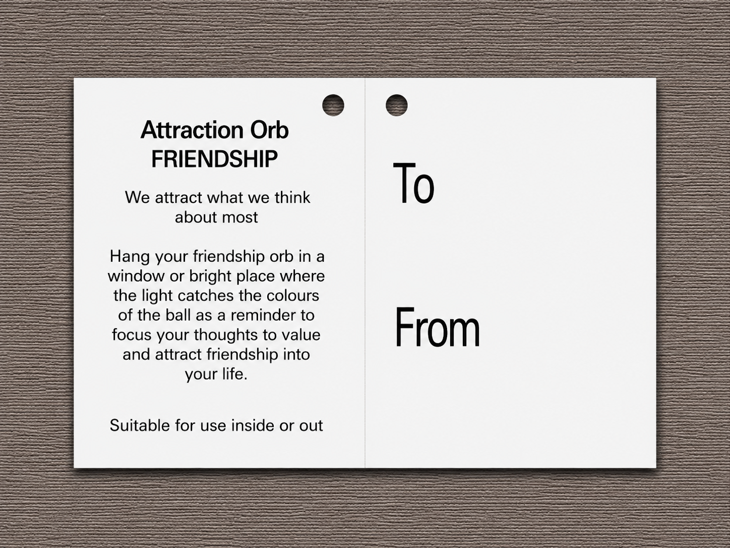 Attraction Orb - Friendship