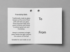 15cm Friendship Ball - Pastel Silver