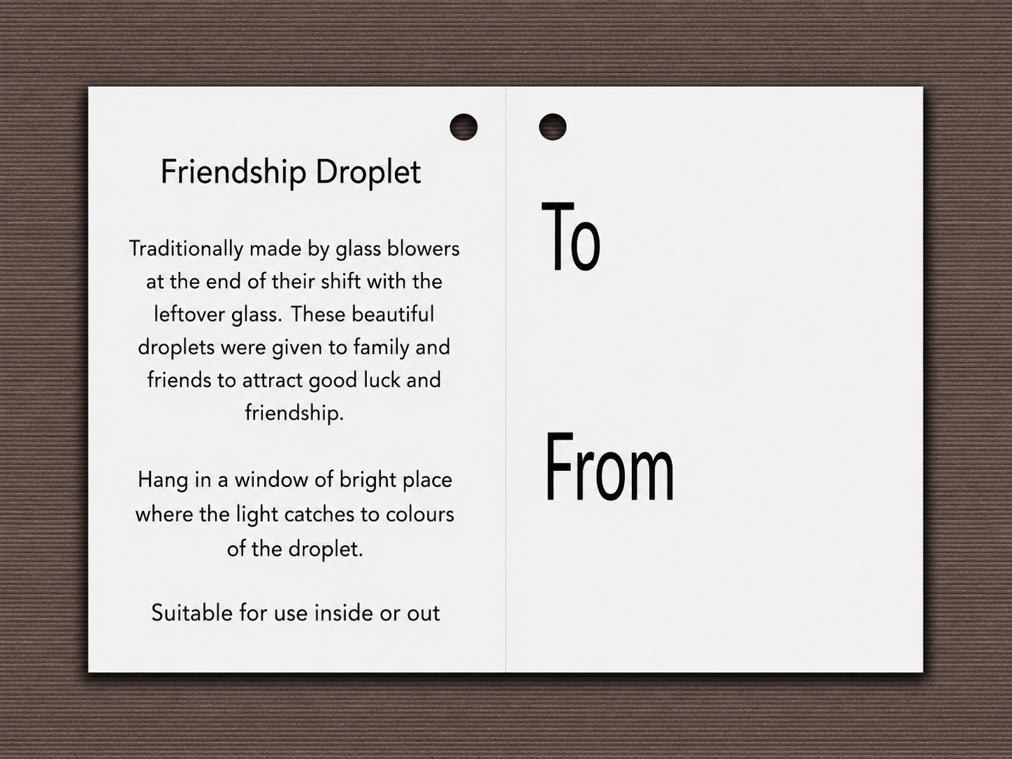 16cm Friendship Droplet - Pixie