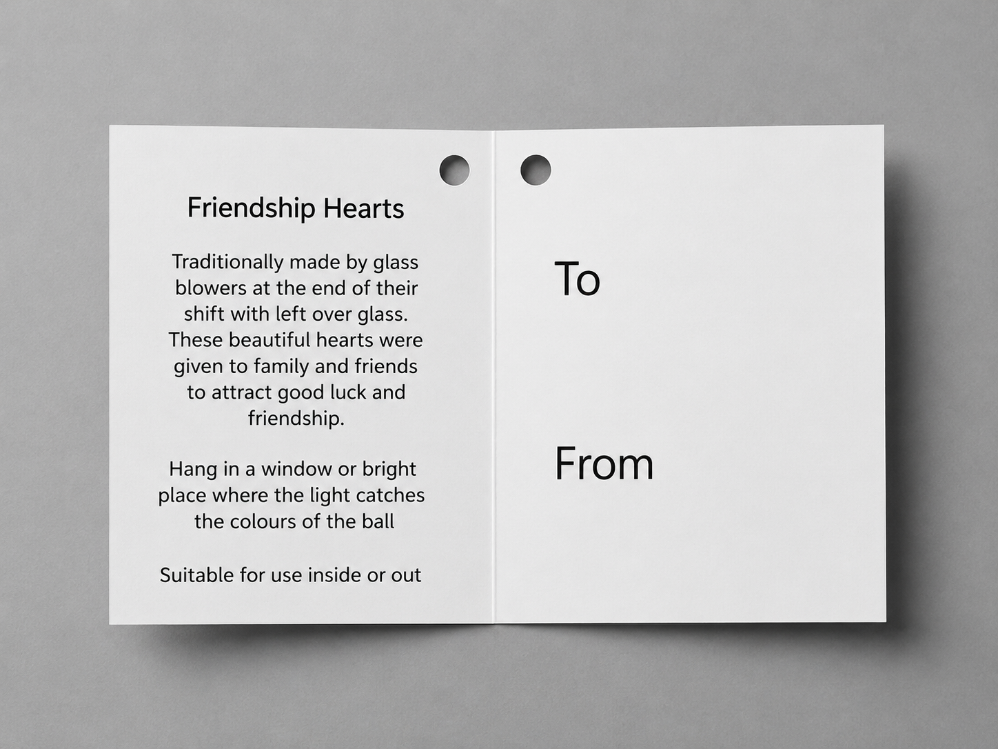 8cm Friendship Heart - Red