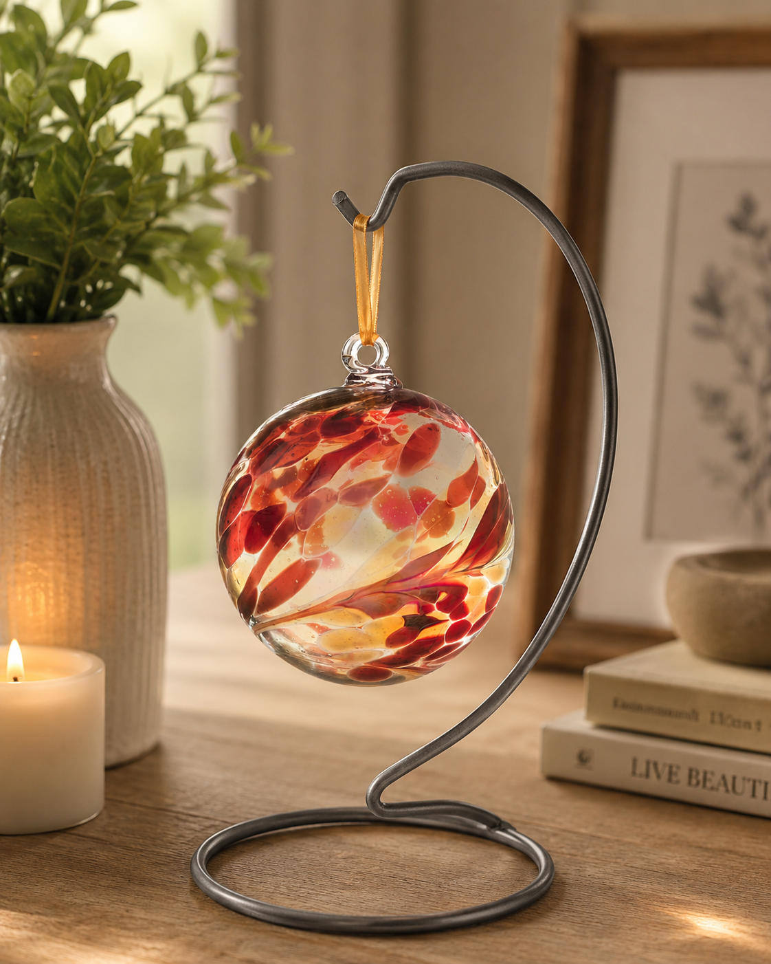 10cm Friendship Ball - Garnet