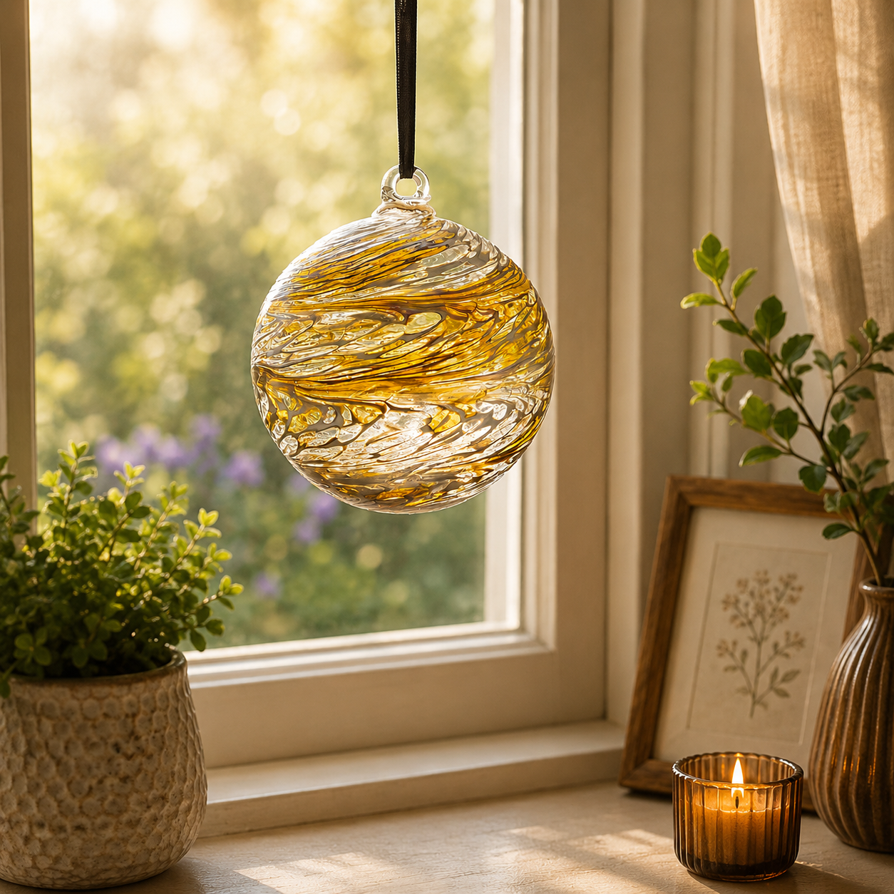 15cm Friendship Ball - Pastel Gold